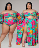 3pc Villa Vacations Skirt Set w/ Bottoms